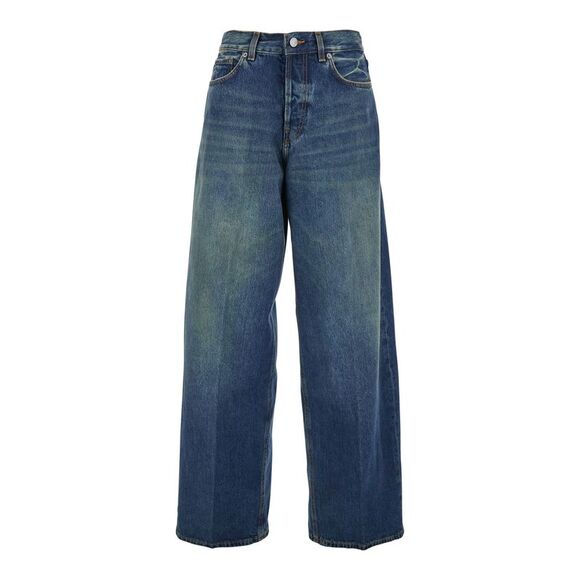 Haikure Women 'Bethany' Blue Jeans With Logo Patch On The Rear In Denim Woman